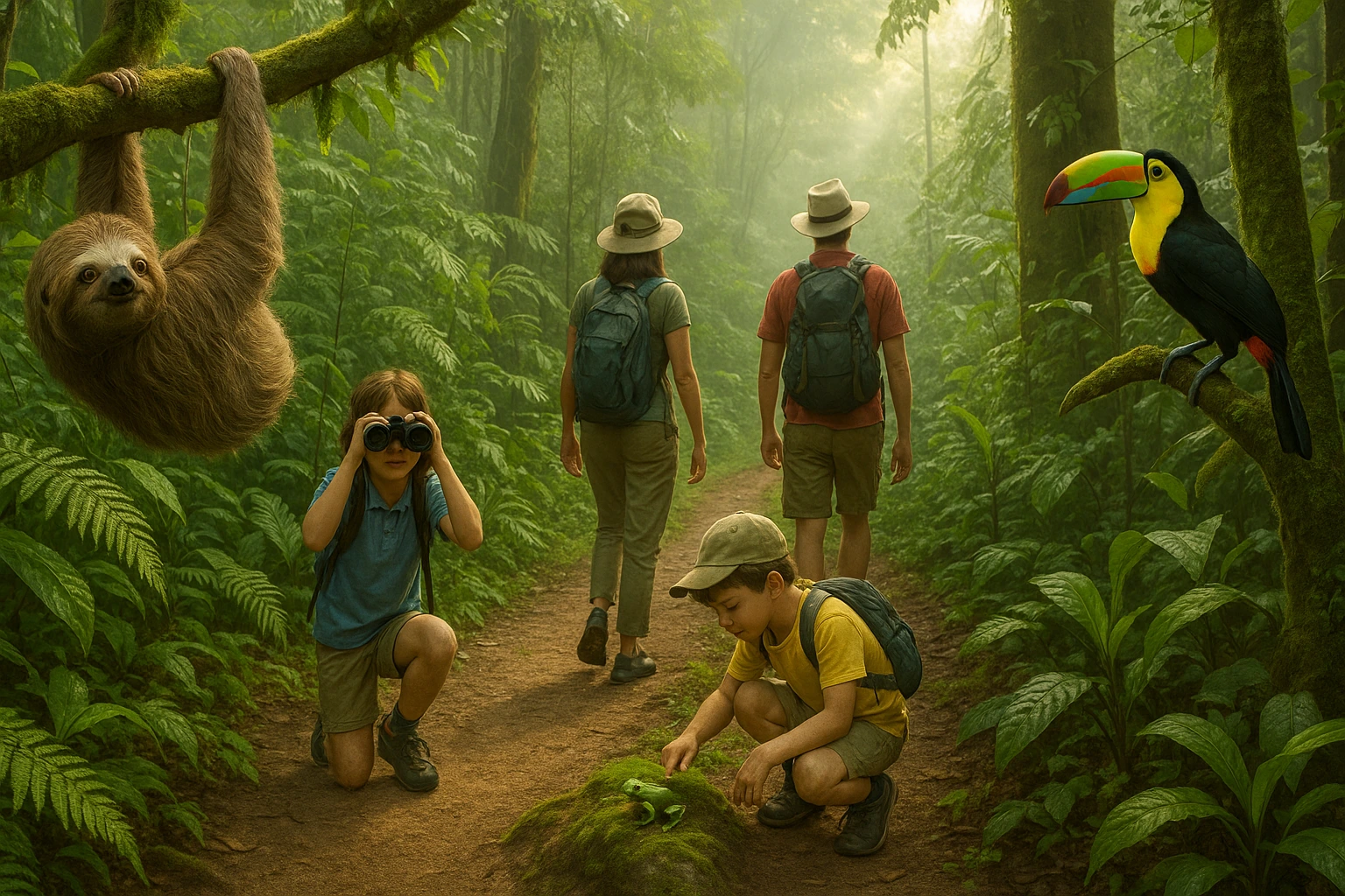 Family ziplining in Costa Rica rainforest for 2025 vacation