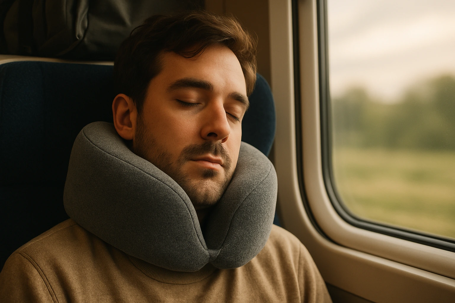 Premium travel pillow for comfortable backpacking sleep
