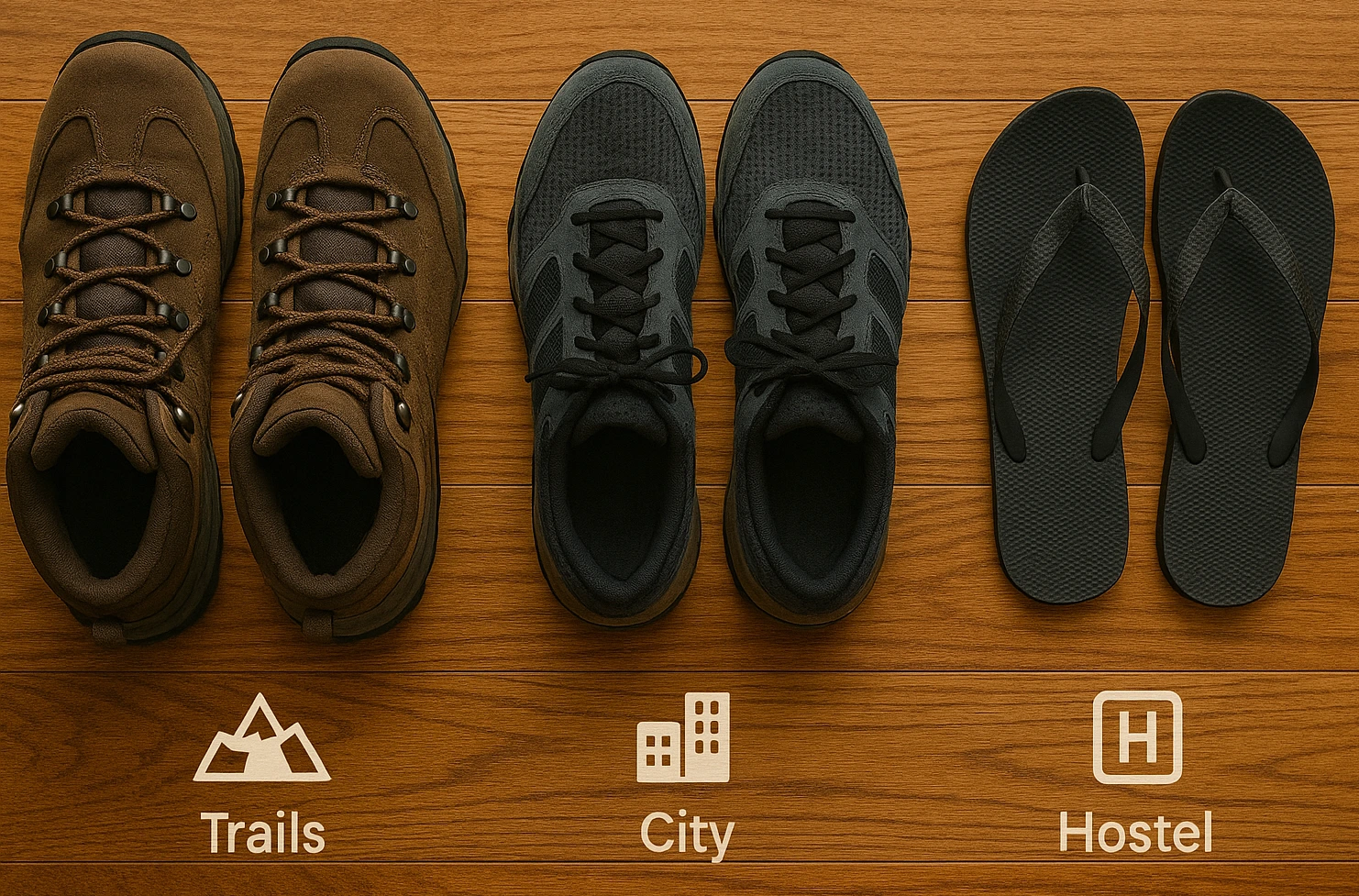 Choosing shoes for backpacking trips