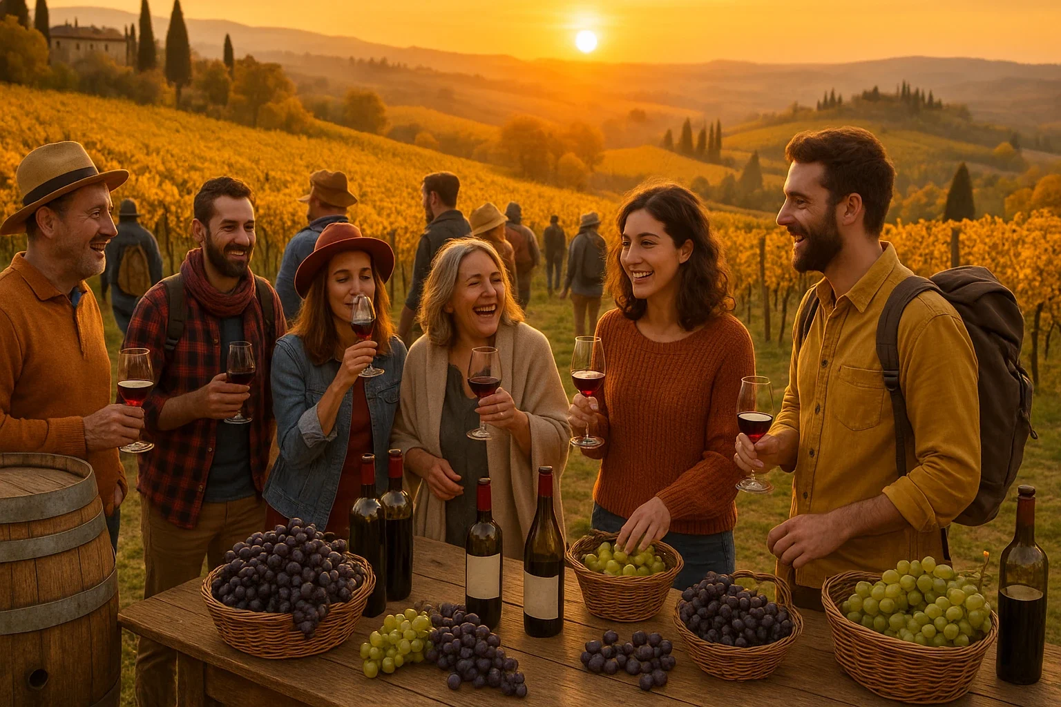 Wine harvest festival in Italy, a great season for European backpacking
