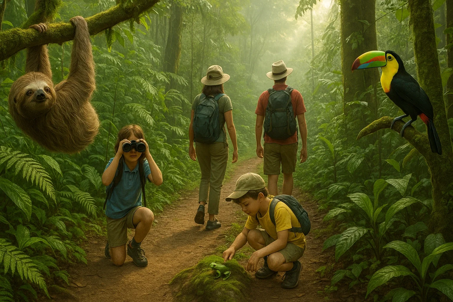 Family ziplining in Costa Rica rainforest for 2025 vacation