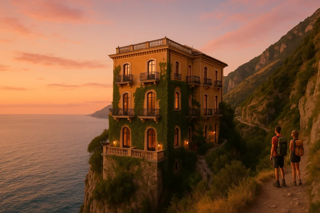 Luxury boutique hotels in Italy for adventure travelers with scenic views